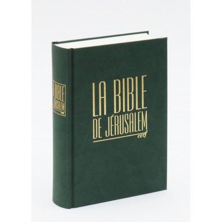 Bible de Jérusalem compacte verte