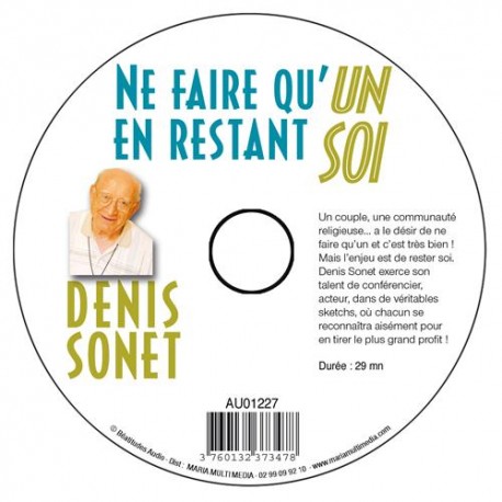 5 CD Conférences du Père Denis Sonet