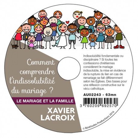 4 CD Conférences Le mariage et la famille