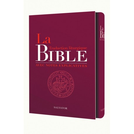 La Bible traduction liturgique avec notes explicatives - couverture cuir