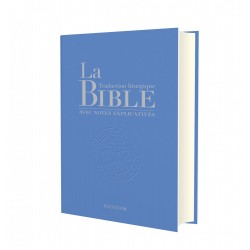 La Bible, traduction liturgique avec notes explicatives (compacte - bleu clair)